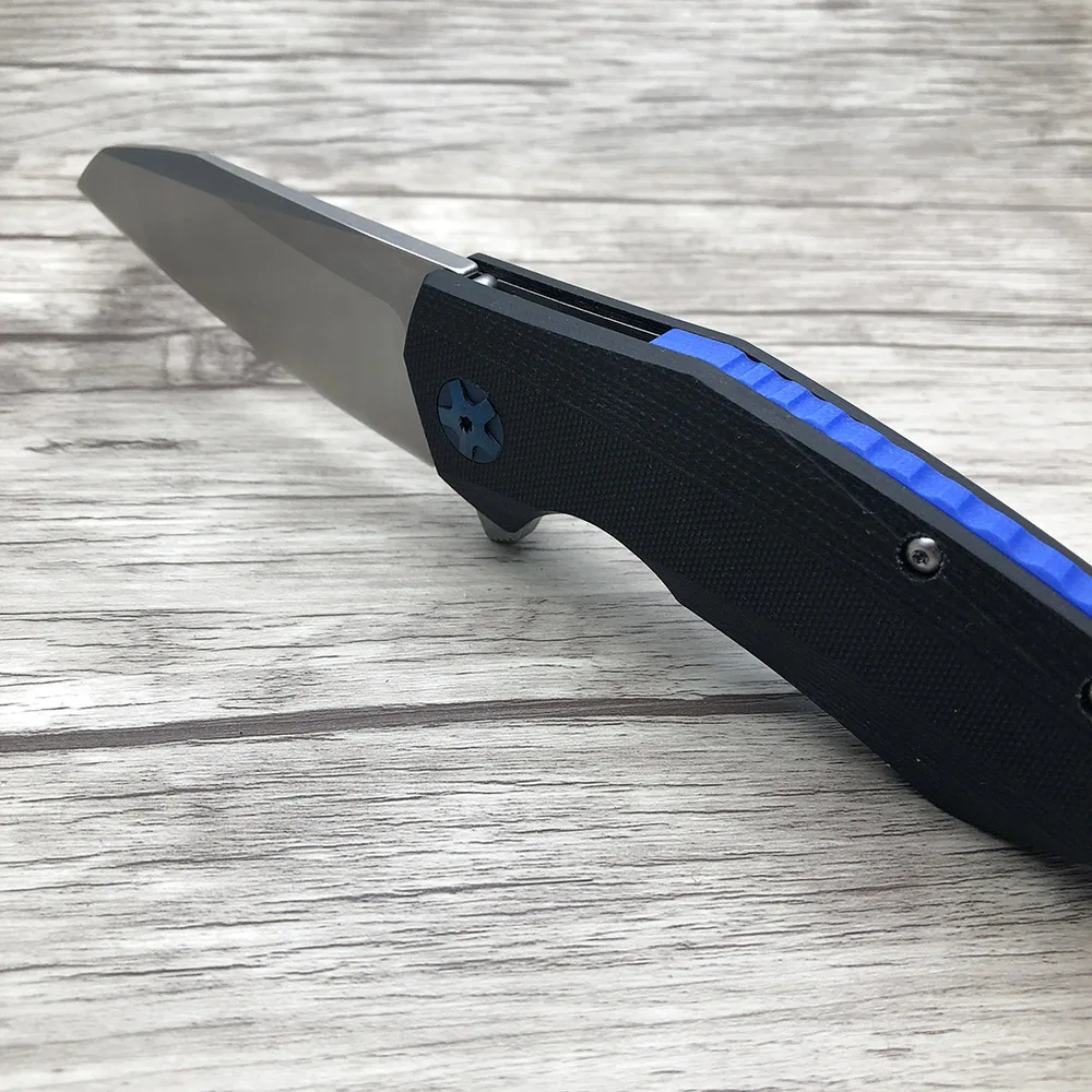 Zzsq ZT0456 тактический складной нож для ежедневного использования, D2 лезвие кВт подшипник открытый карманные ножи выживания для кемпинга