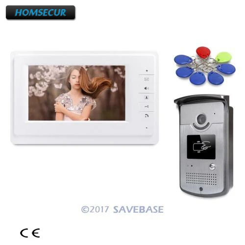 HOMSECUR 7&quot Wired Video Security Door Phone Doorbell Intercom Electric Lock Supported For Home | Безопасность и защита