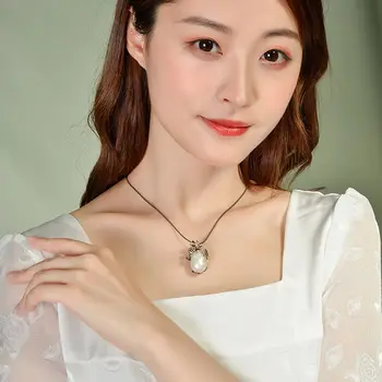 

Silvology 925 Sterling Silver Baroque Pearl Lotus Pendant Original Handmade Western Style Pendant for Women 925 Festival Jewelry
