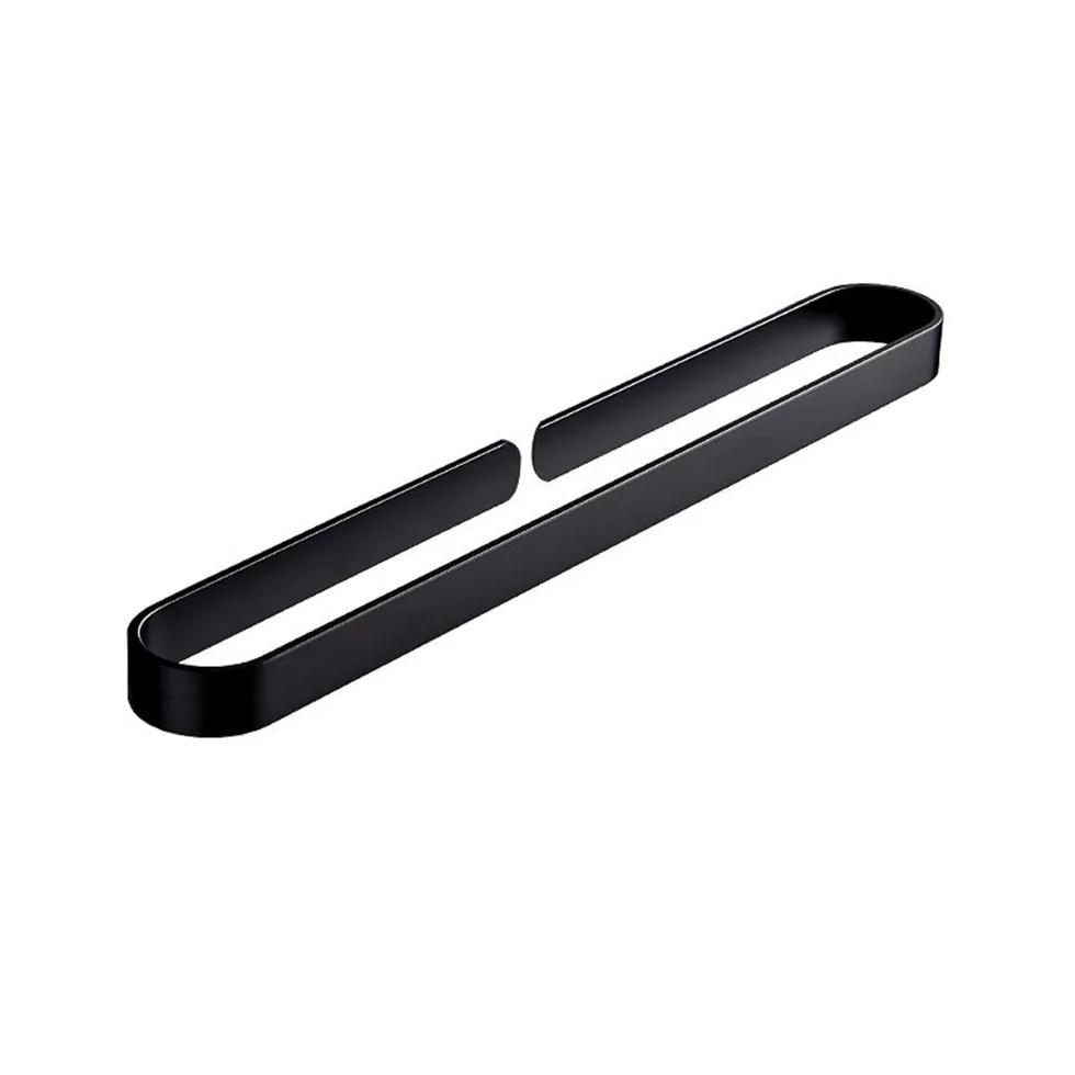 

Wall Mounted Towel Rack Space Aluminum Black Towel Rail Bar Holder for Bathroom and Kitchen banheiro robinet