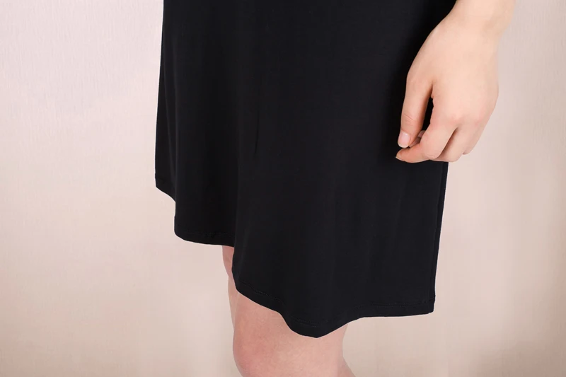 New women modal cotton spaghetti strap tank basic full slip medium long plus size 6XL tank top dress slim petticoat female