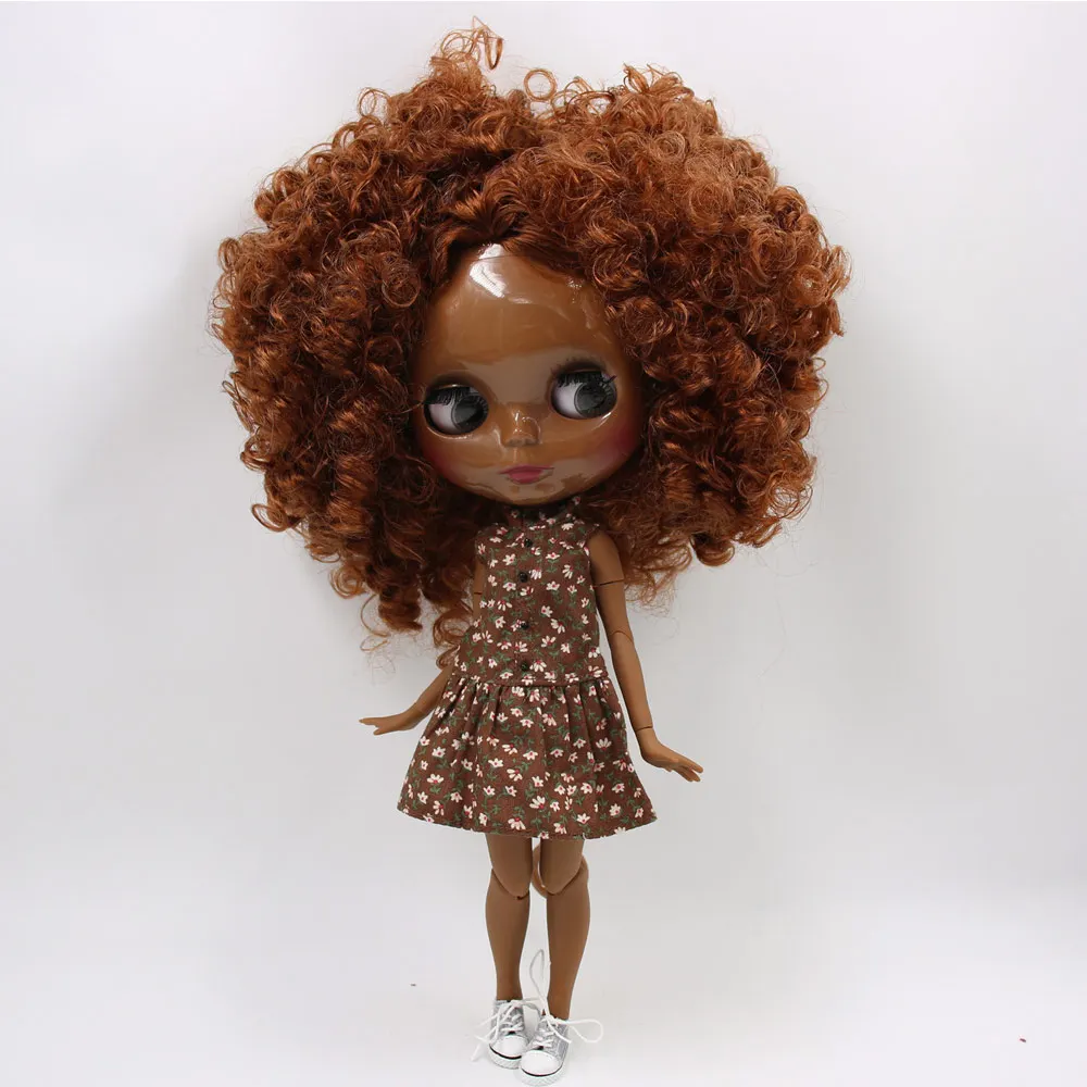 ICY Nude Blyth кукла No. QE965 каштановые волосы суставы тела 1/6 bjd, pullip, licca, jerryberry - Цвет: B doll clothes shoes