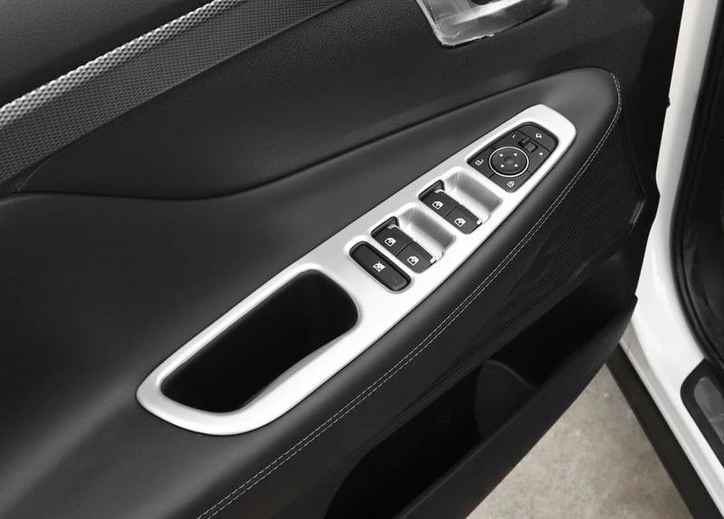 

LHD!!! Car Interior Accessories Window Switch Panel Control Cover Frame 4PCS For Hyundai Santa Fe (TM) 2019-2020