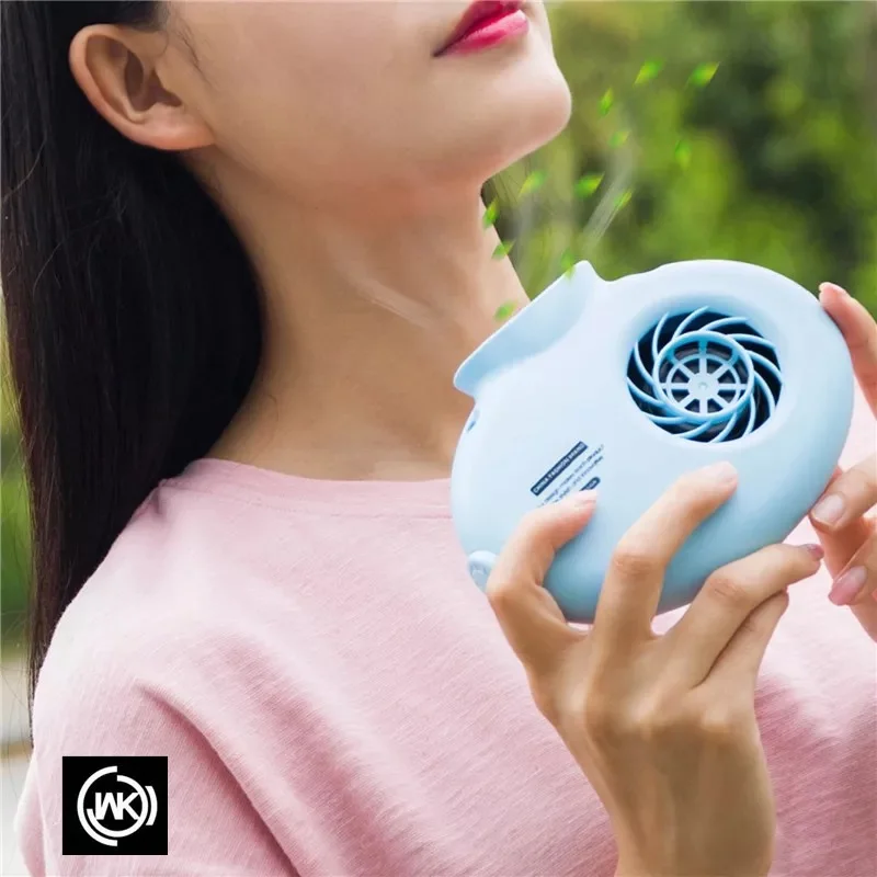 

2018 Portable Neck Fan With Lanyard Cooling Mini Fan With 2 Speeds Strong Wind Powered By for Travel/ Walking/ Outdoors Fan