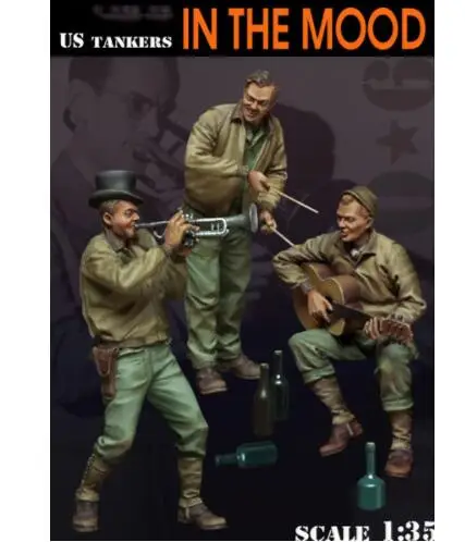 Новинка 1/35 разборные американские танкеры в настроении фигурка солдата набор из