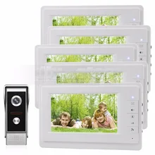 DIYSECUR 7 pulgadas TFT Pantalla a Color LCD de Video de La Puerta Teléfono Video Intercom Timbre 700 700tvline HD IR Cámara de Visión Nocturna 1V5