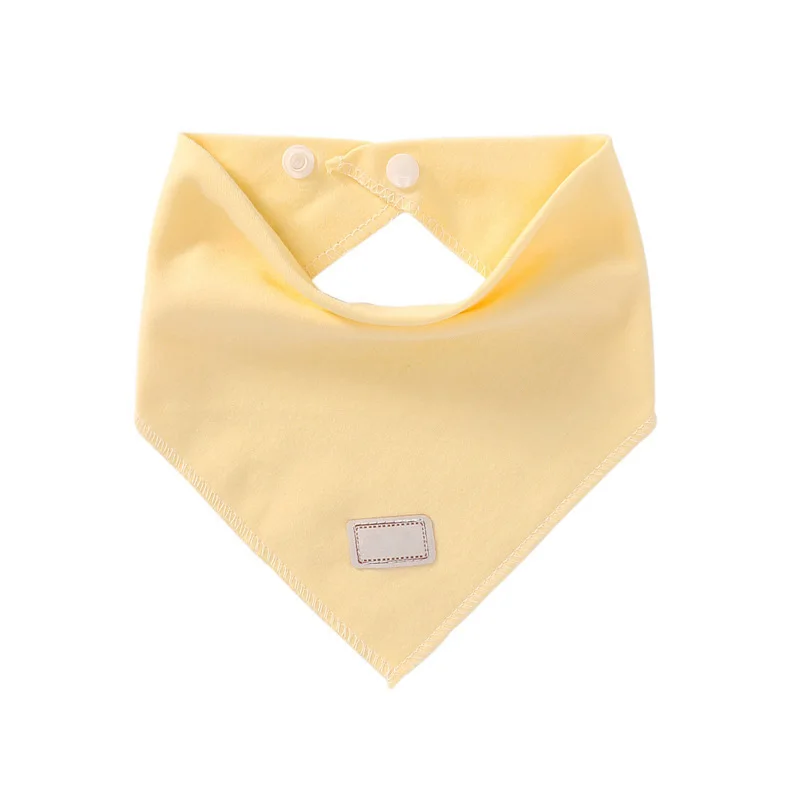 Хлопковые детские шапочки для детей, милые заячьи ушки, шапка и шарф для маленьких мальчиков и девочек, детская шапочка шапка для малышей, слюнявчик для детей 0-3 месяцев - Цвет: yellow bib