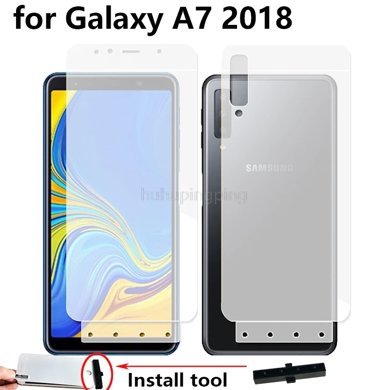 

Soft 4D Full Body Protection Smart Assist Hydrogel Film for Samsung Galaxy A7 2018 6.0" Anti-Scratch AUTO Fixed Screen Protector