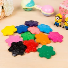 Симпатичные в форме снежинок восковые инновационные краски мелки многоцветный принадлежности для рисования Интеллектуальный рисунок «сделай сам» Цветной Фломастер ручка