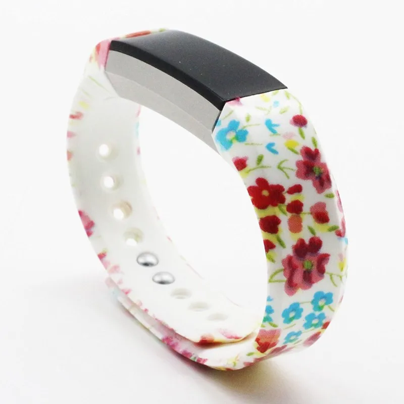 Patterns Large & Small Silicone Fitbit Alta Wristbands Sports Smart DIY Watch Bands Bracelet Strap Replacement in 20 Colors (16)