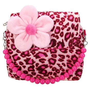 

BEAU Children Girls Princess Flowers Plush Messenger Bag Princess Package For Baby Girls Children Kindergarden Handbag