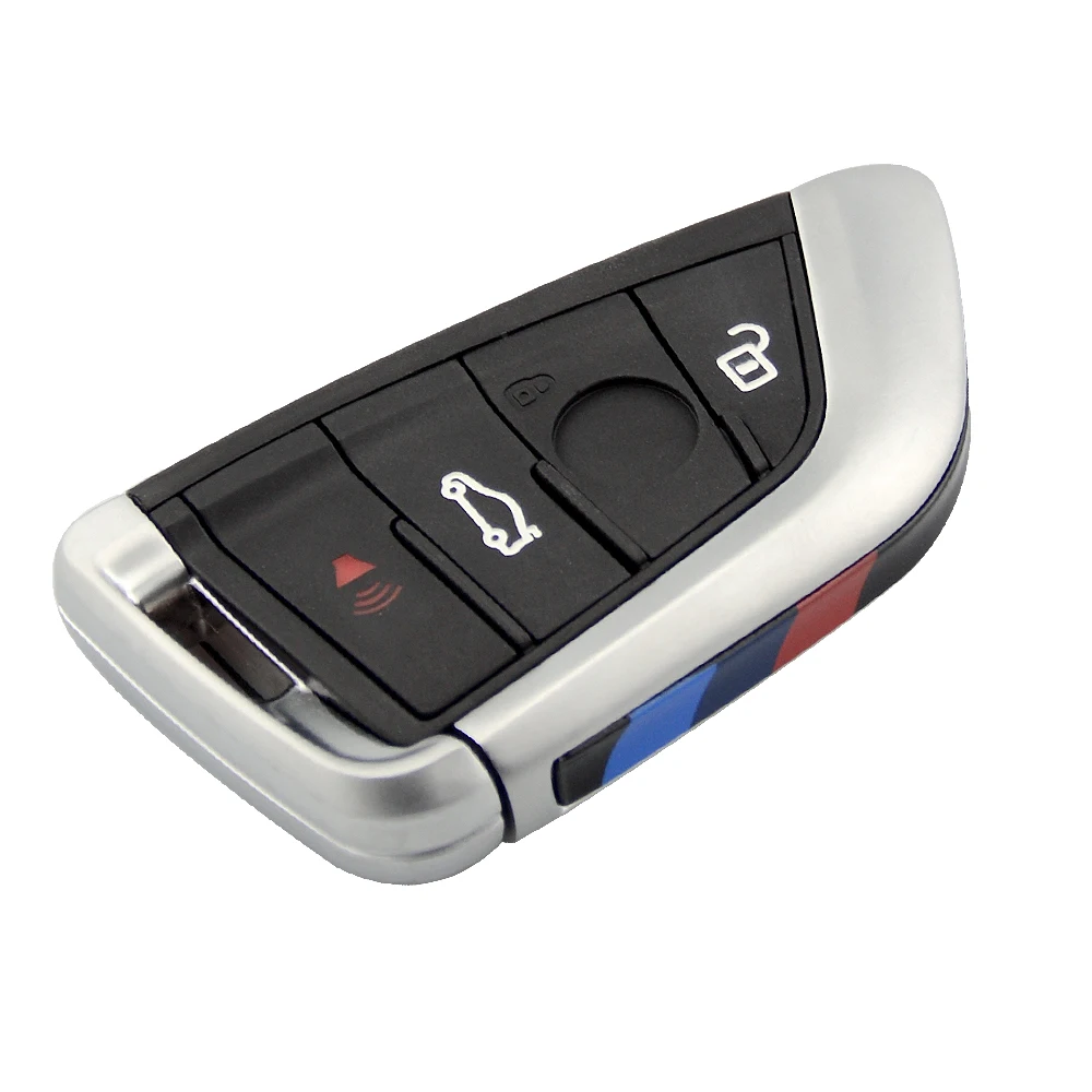 OkeyTech Автомобильный ключ с дистанционным управлением, умный ключ без ключа, брелок 3 4 кнопки для BMW F CAS4 5 7 серии X5 X6 с вставным лезвием