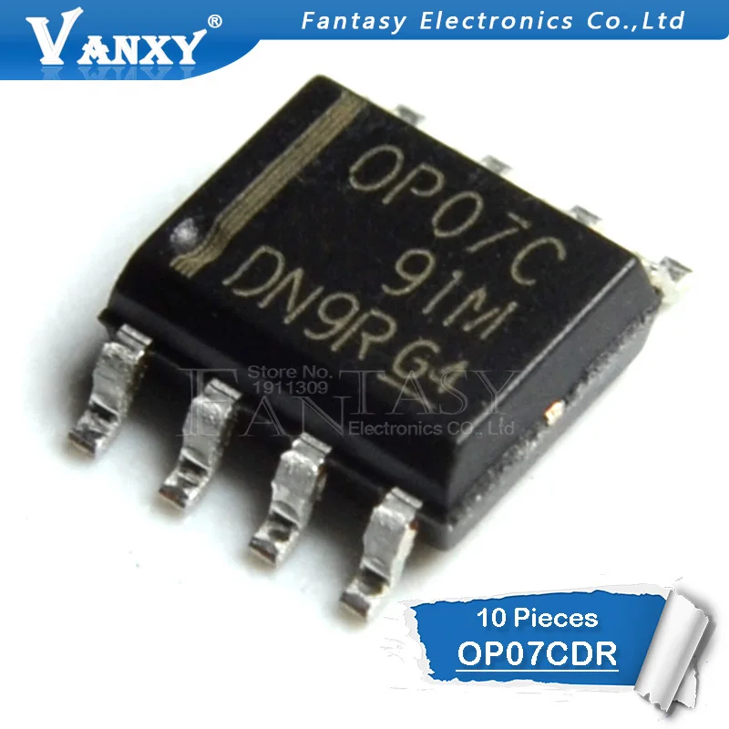 10 шт. OP07CDR SOP8 OP07C SOP OP07 лапками углублением SOP-8 SMD и IC