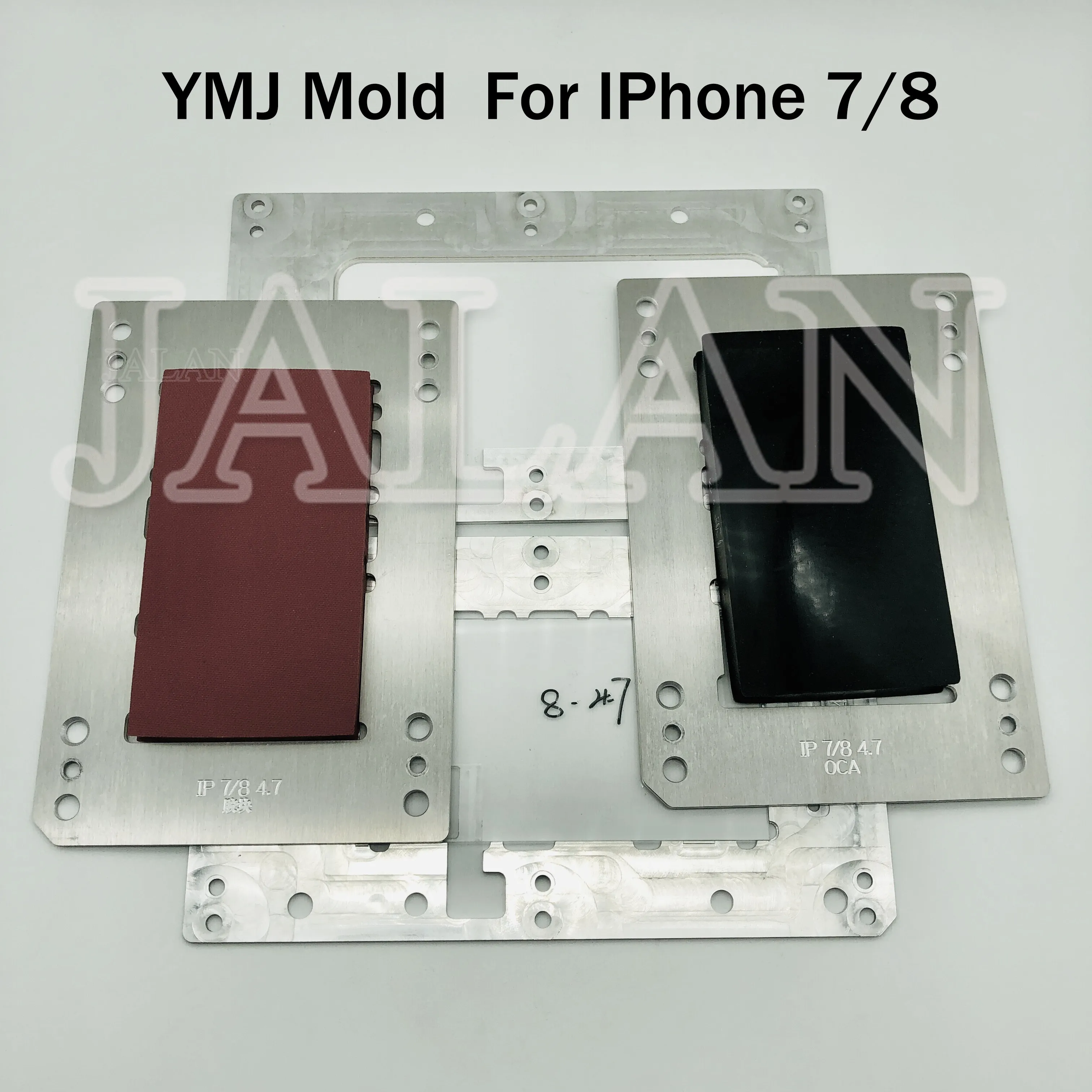 JALAN YMJ laminating mold for iPhone 7 8 4.7 inch glass frame oca lcd repair laminator machine moul