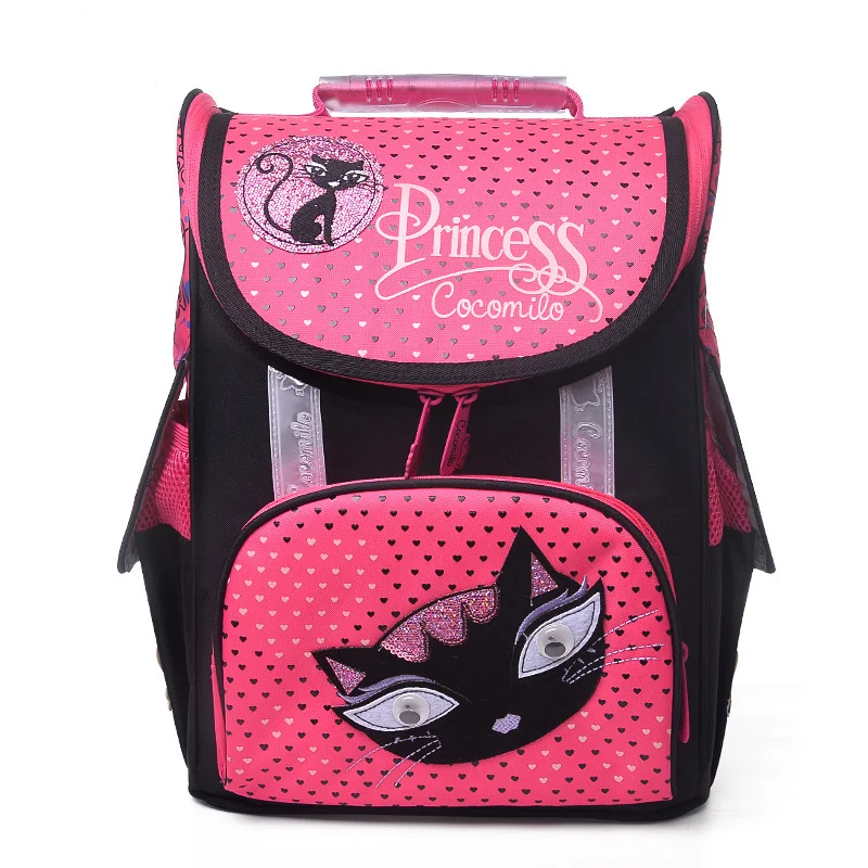 

Children Orthopedic School Bags For Girls Cartoon Cat School Backpacks 2019 Kids Packsack Primary School Backpack Kids Bookbag