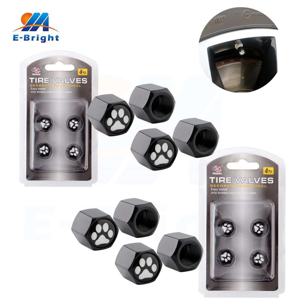 5Sets (20pcs) Wheel Dustproof Universal Car Make Titanium Black Alloy Various Patterns Of Advanced Valve Caps Tire Cap | Автомобили и