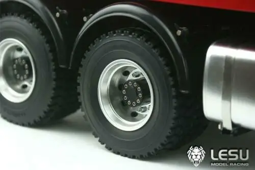 Для DE SHOPPER LESU 1/14 RC Металл DIY Bz 8*8 самосвал гидравлический окрашенный Красный цвет