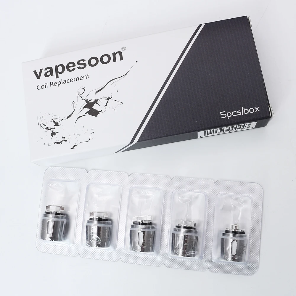 Аутентичная сменная катушка VapeSoon для TFV888, детский бак TFV888, Q2, X4, T8, T6, M2, головка катушки 30 шт./лот