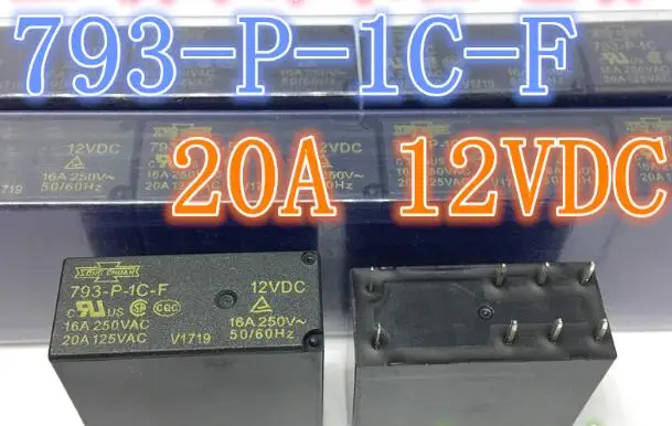 

1pcs 793-P-1C-F 12VDC 14V 8-pin 793-P-1C-F-12vdc 20A