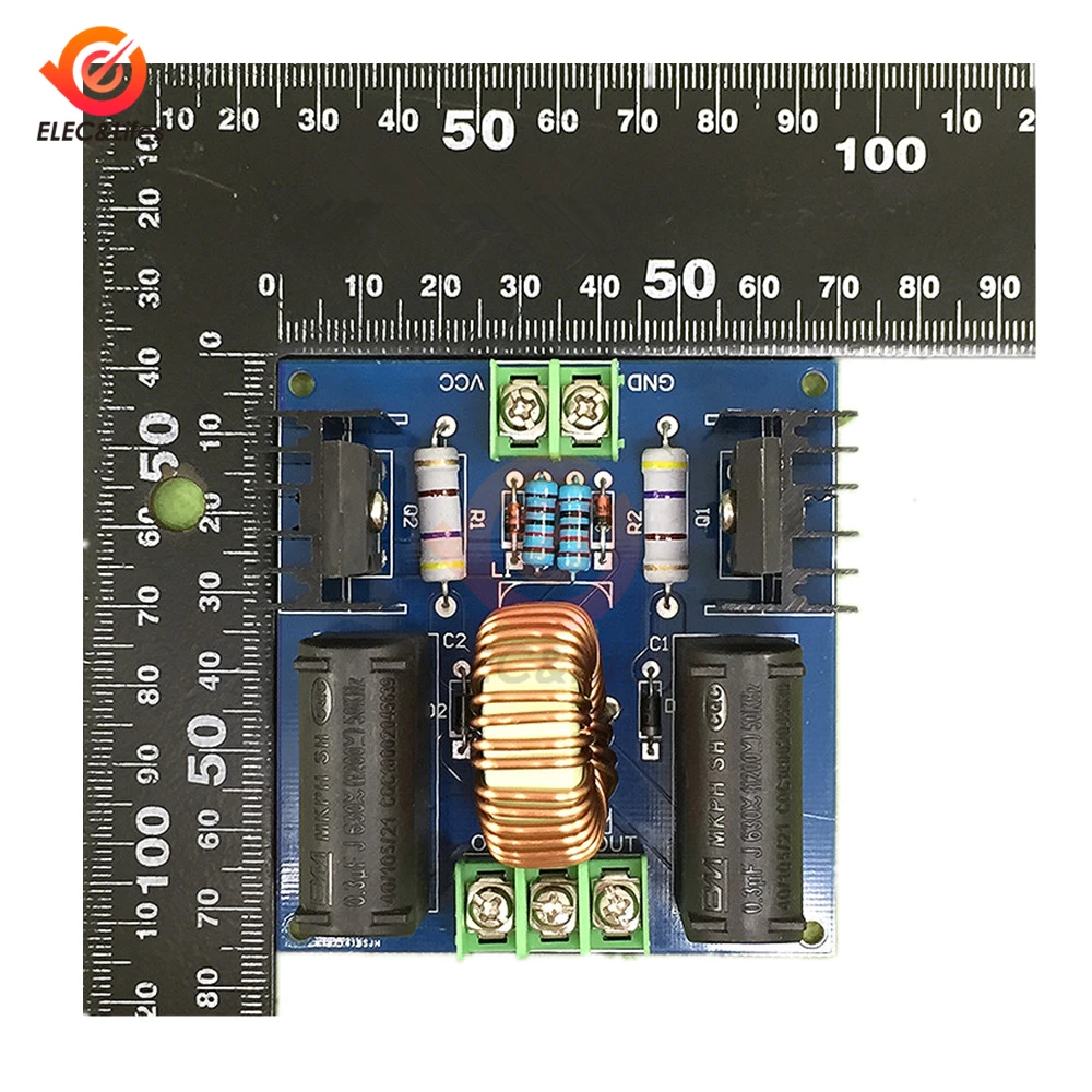 200 Вт 10А высоковольтный генератор ZVS Tesla катушка драйвер платы индукционный нагревательный Модуль 12 в 24 в 30 мм большой тепловой модуль раковины нагреватель