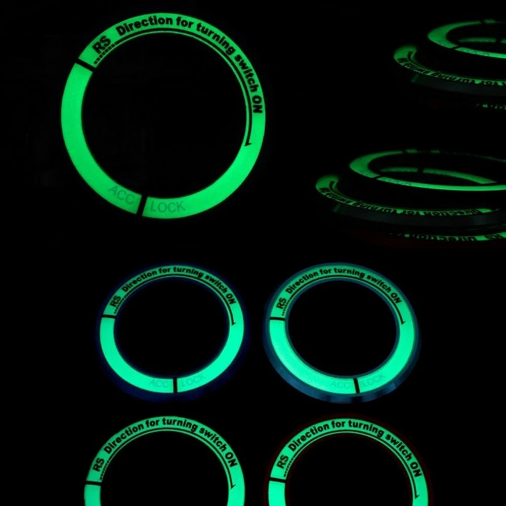 Luminous Ignition Switch cover key switch decoration ring For Toyota Kia RIO Hyundai Solaris i30 ix35 Sonata Elantra | Автомобили и