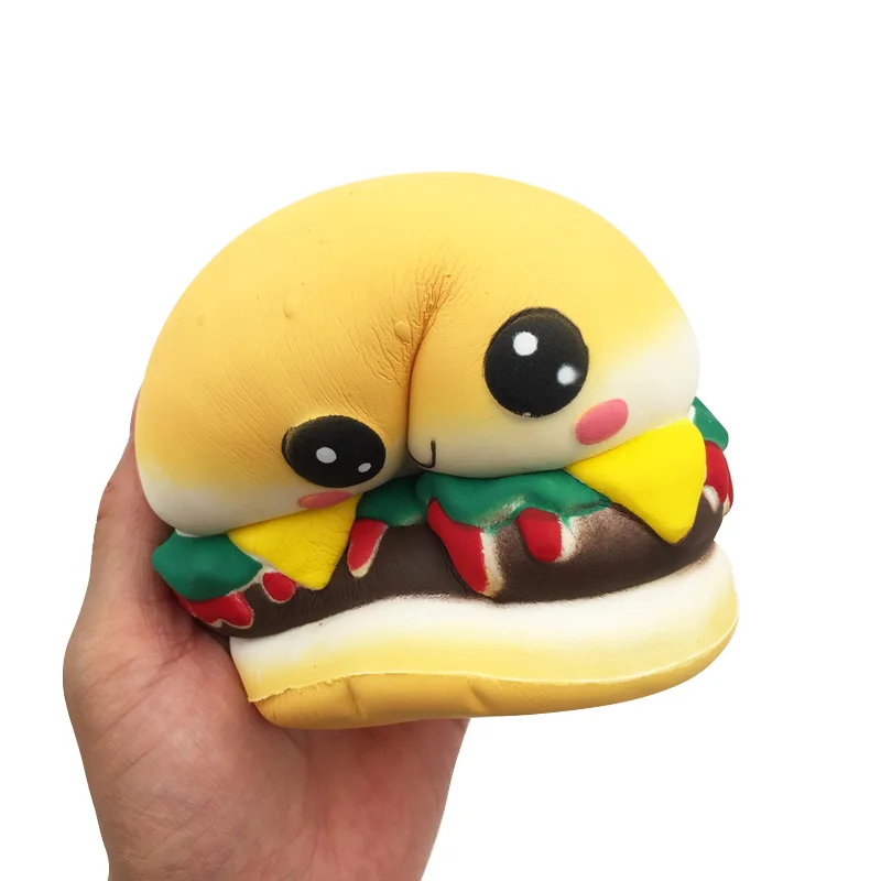 Новинка 18 Kawaii Smile Face Burger мягкие медленно восстанавливающие форму игрушки для