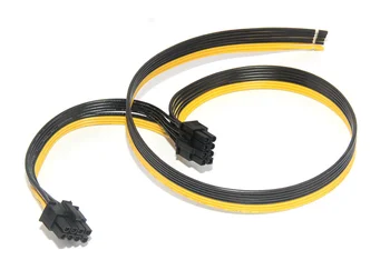 

Dual Double Port PCI-E PCIE PCI Express 8 p 8PIN 8Pin Graphics Video Card DIY Power Flat Cable Cord 18AWG 8pin+8pin