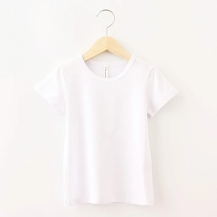 Новинка года, Детская футболка для мальчиков и девочек летняя одежда повседневные топы ярких цветов с короткими рукавами, блузы футболка футболки Лидер продаж, 212 - Цвет: Short sleeve white