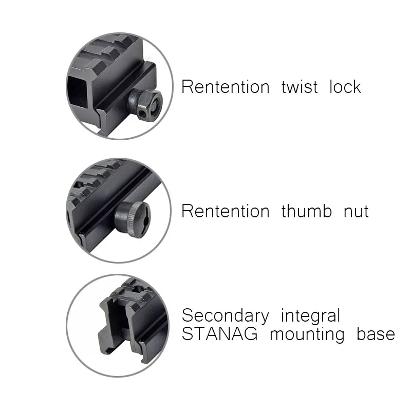 Sinairsoft AR стояк крепление Вивер Пикатини высокое/низкий профиль видеть сквозь 21 мм Универсальный Поворот стояк крепления stanaga монтажа база