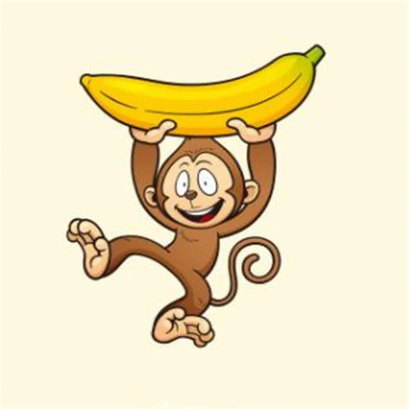 Обезьяна с бананом картинки для детей