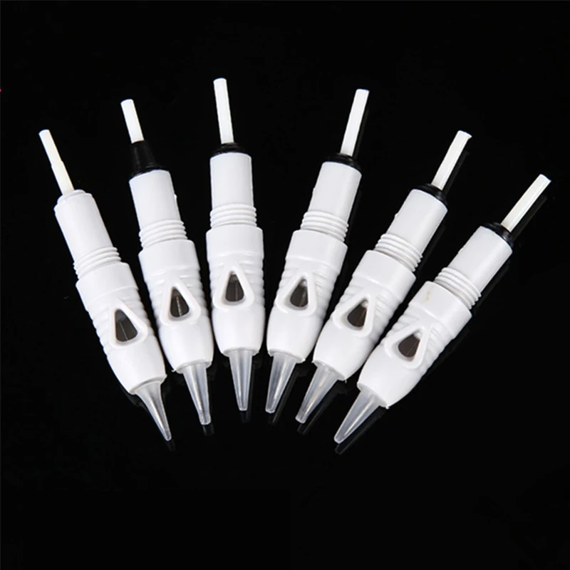 50pcs machine pen cartridge needles for premium charmant Liberty Permanent Makeup Microblading 1r3r5r agulha Easy click needle (5)