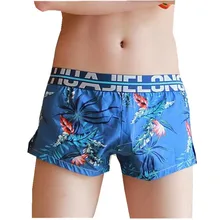 Новые мужские трусы боксеры шорты Брендовые мужские сексуальное нижнее белье боксеры трусы Гей мешочек пижамы хлопок повседневные шорты