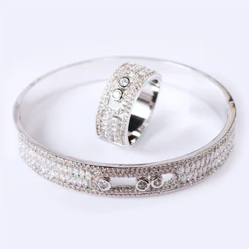 

Same Rings Series Hot Style Jewelry Micro Inlaid Stone Skylight with Round Eye Classic Ring