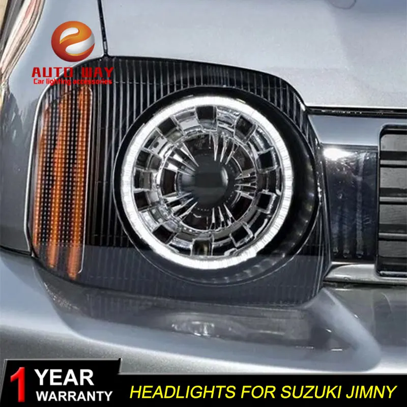 Автомобильный Стильный чехол с головкой для Suzuki Jimny 2007 2015 фары светодиодный DRL