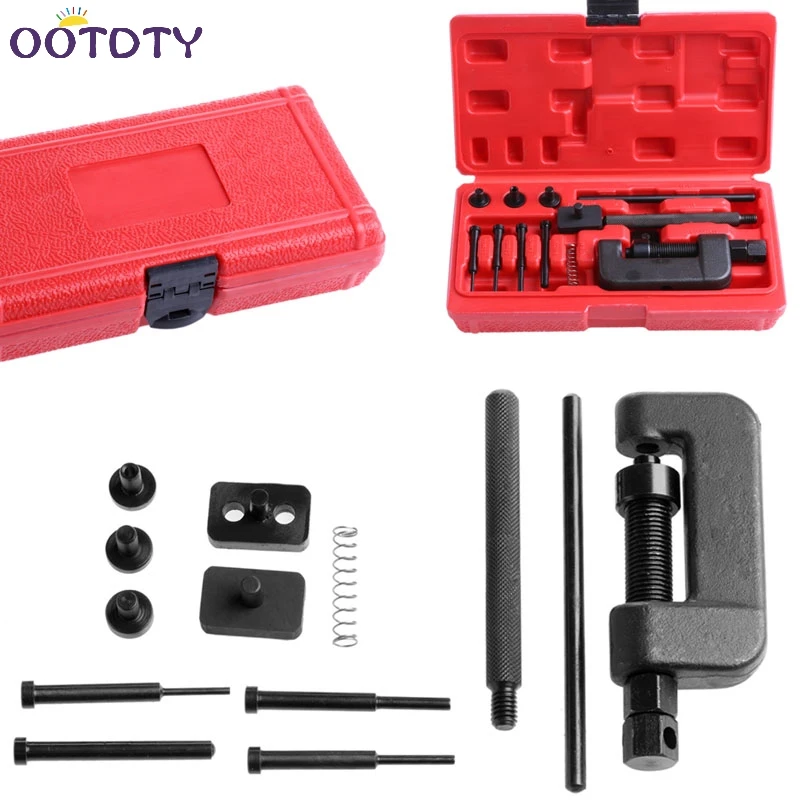

Bike Motorcycle Professional Chain Splitter Breaker Link Rivet Riveter Tool Set-3Z