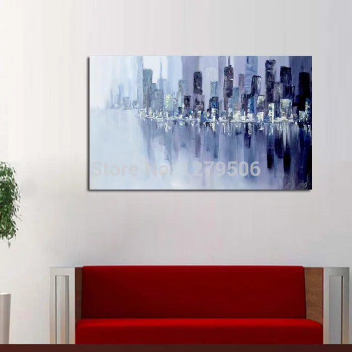 Modern-Wall-Paintings-Hand-Painted-Abstract-Cityscape-Rivers-Scenery-Landscape-Canvas-Oil-Painting-For-Home-Decor (1)