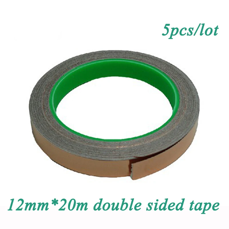 5pcs High Property 12mm*20m Length Conductive Copper Foil Tape Double
