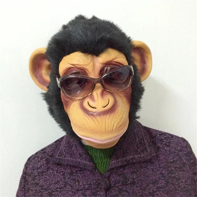 Halloween King Kong gorilla costume play Masks Monkey Latex Mask Scary Animal Masks Masquerade Party Mask FA40 (6)