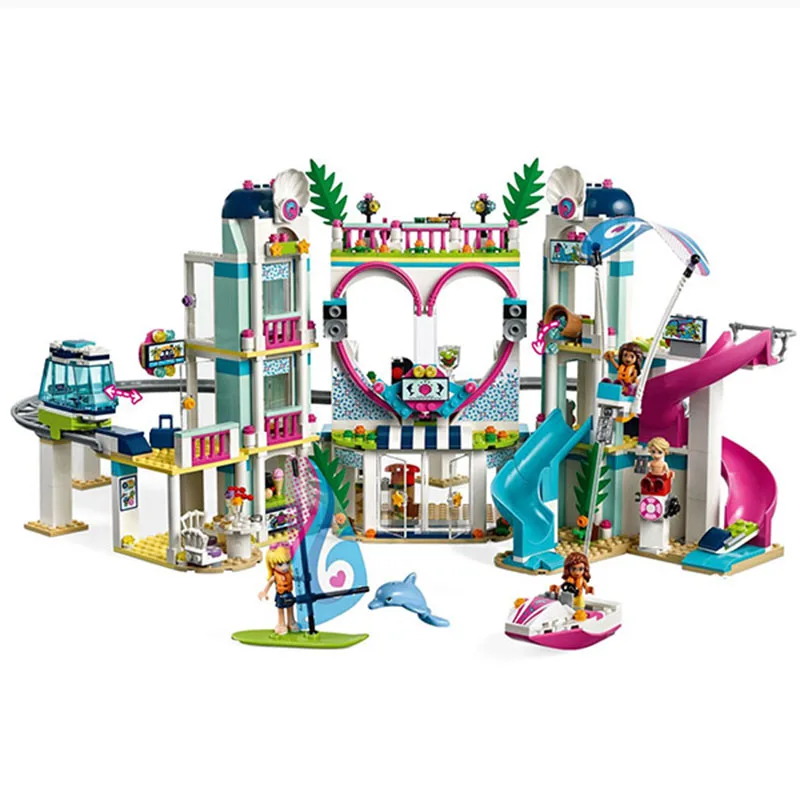 

The Heartlake City Resort Model Compatible with Legoingly Friends Princess Undersea Palace Building Block Bricks Toys for Girls