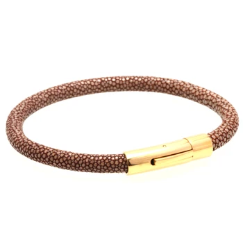 

Magic Fish Charms bracelet Men Genuine stingray leather bracelets&bangles 316L Titanium gold buckle Wholesale world of warcraft