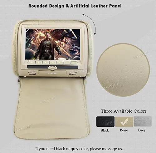 Excellent Dual Car DVD Player 9 Inch LCD Screen Headrest Monitor Video IR FM Transmitter Games Player Support 32 bits Game Game Controller 4