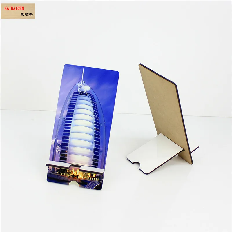 Sublimation Mdf Blank Universal Phone Stand Holder Cute Desk Stand