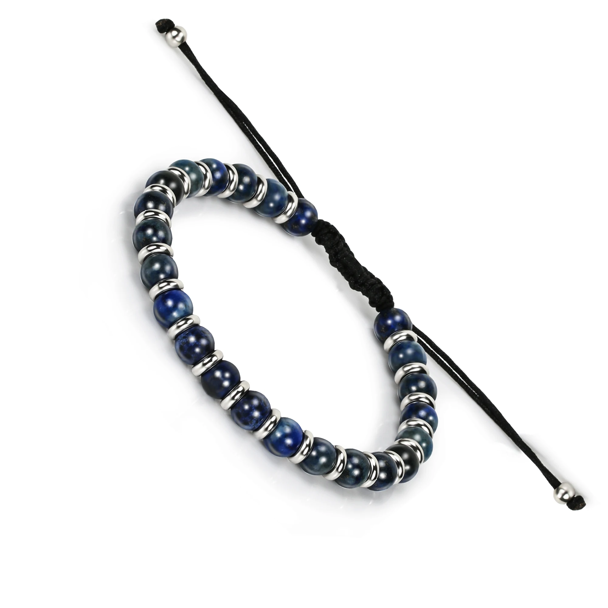

Natural Stone Lapis Lazuli Beaded Bracelets for Women Men High Quality Fashion Round Beaded Stretch Bracelets