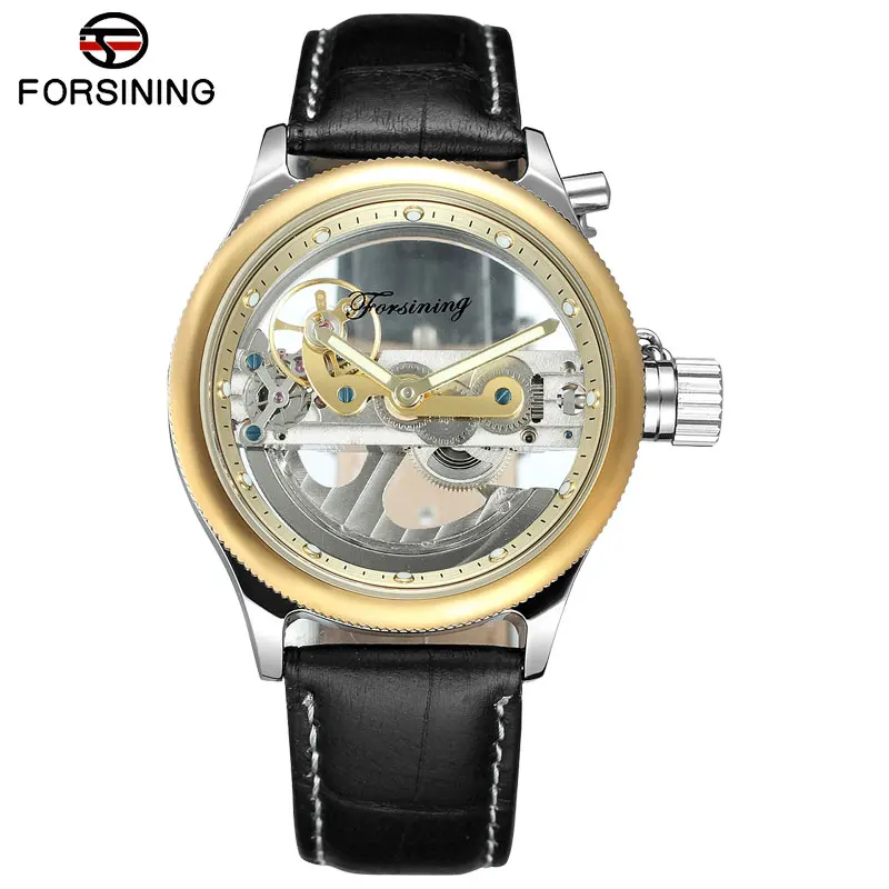 FORSINING 2018 New Men Watch Luxury Top Brand Skeleton Design Fashion Casual Automatic Self-wind Mechanical Wristwatches | Наручные часы
