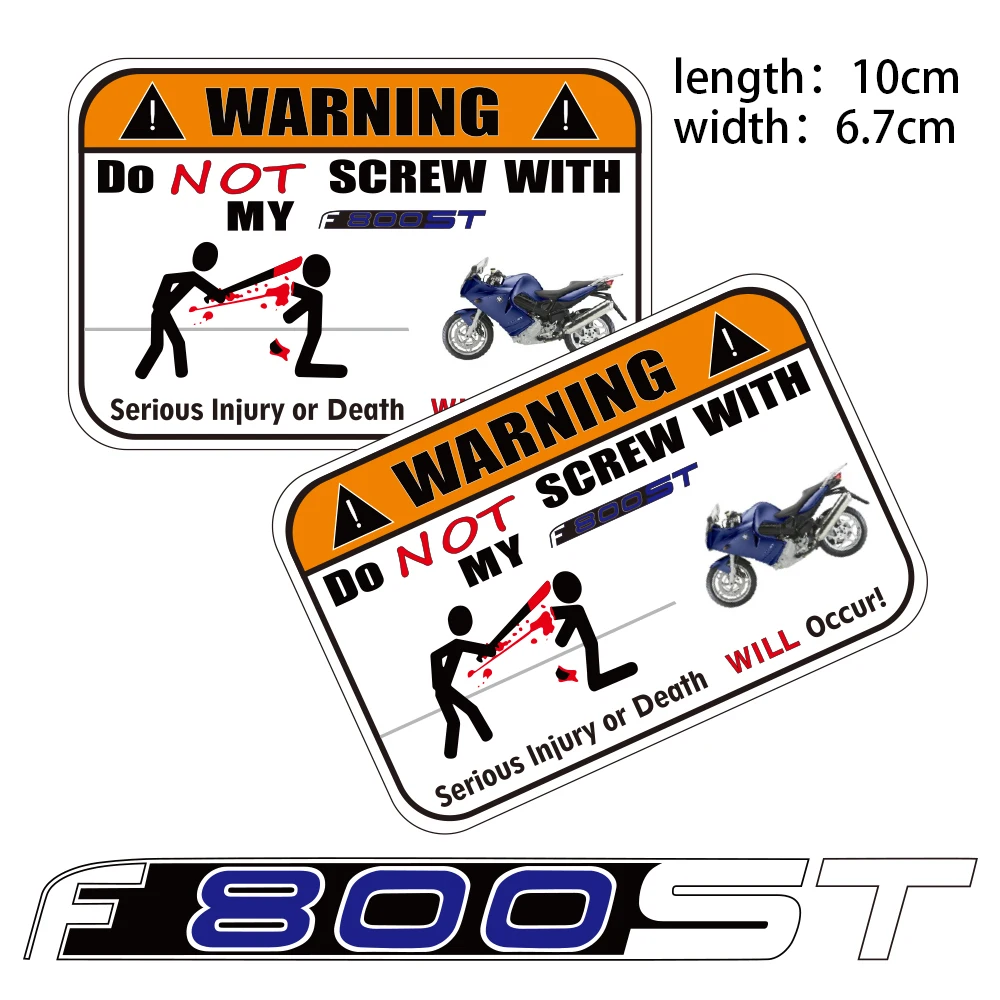 

KODASKIN 2 Pieces Do Not Screw Warning Sticker Decal for BMW F800ST