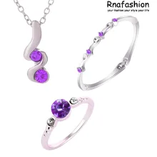 Интимные аксессуары производителя оптом хрустальные капли серебряный кулон ожерелье, браслет для женщин Невеста Свадебные украшения set036
