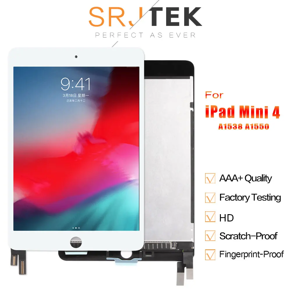 

LCD For iPad Mini 4 Screen LCD and Touch Screen Digitizer For iPad Mini 4 Mini4 A1538 A1550 Screen Replacement Matrix Assembly