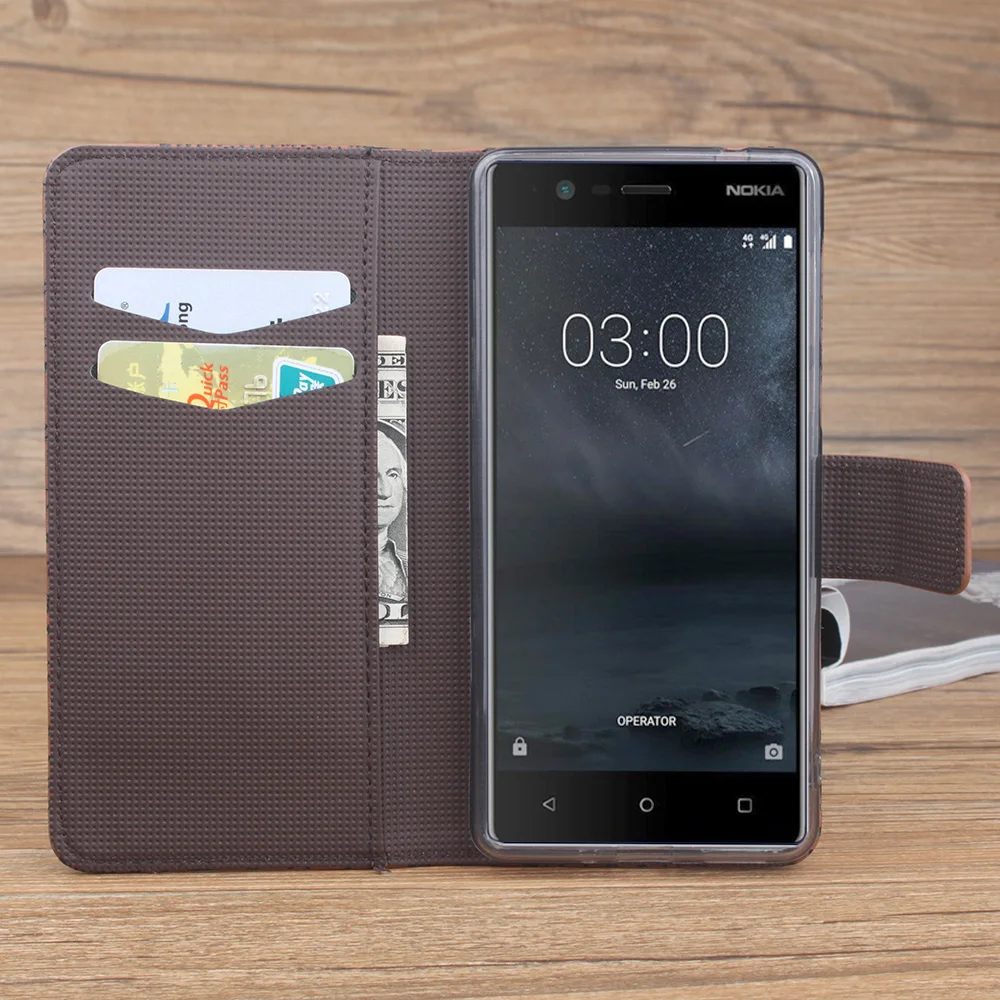Роскошный кожаный чехол для телефона Nokia 5 мобильного 6 телефона|Чехлы-книжки| |