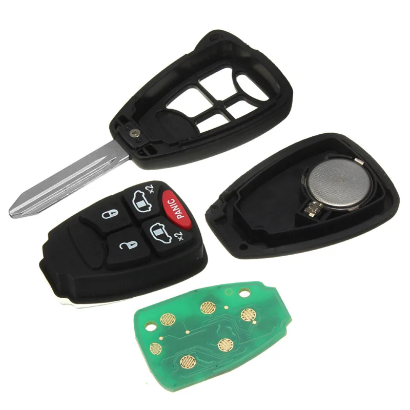 

5 Buttons Auto Key Remote Control Car Key Accessories For Dodge Chrysler Jeep 2010-2014 ID : OHT692427AA Replacement