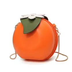 Для женщин сумки через плечо знаменитые красные Циркуляр оранжевый Fruite мешок модные женские Курьерские сумки листья мини сумки для
